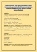 CSPT Certification Exam Prep 2026 Updated Practice &NewLine;Questions Comprehensive Sterile Compounding Review &NewLine;Detailed Explanations&comma; Verified Answers&comma; Complete &NewLine;Success Workbook 