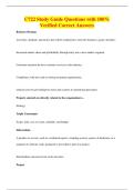 C722 Study Guide Questions with 100&percnt;&NewLine;Verified Correct Answers