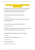 BUNDLE OF C722  QUESTIONS WITH 100&percnt; VERIFIED CORRECT ANSWERS