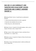 DAD 220 4 2 LAB CARDINALITY AND&NewLine;TARGETED DATA EXAM SCRIPT SOLVED&NewLine;QUESTIONS AND CORRECT ANSWERS&NewLine;GRADED A&plus;