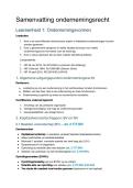 Samenvatting Ondernemingsrecht &vert; Ondernemingsvormen &vert; Open Universiteit &vert; 2026&sol;27