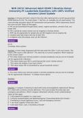 BUNDLE FOR NUR 2421C EXAMS with UPDATED Questions and  100&percnt; Verified Answers
