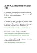 AEMT FINAL EXAM COMPREHENSIVE STUDY&NewLine;GUIDE