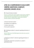 AFSB 152 COMPREHENSIVE EXAM SCRIPT&NewLine;VERIFIED QUESTIONS COMPLETE&NewLine;ANSWERS GRADED APLUS
