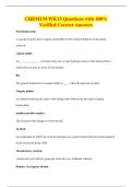 CHEM134 WK13 Questions with 100&percnt;&NewLine;Verified Correct Answers