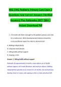 NSG 5442 Pediatric Primary Care Exam 2 &NewLine;Questions And Correct Answers &lpar;Verified &NewLine;Answers&rpar; Plus Rationales 2027 Q&A &vert; &NewLine;Instant Download Pdf 