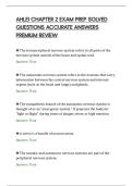 AHLEI CHAPTER 2 EXAM PREP SOLVED&NewLine;QUESTIONS ACCURATE ANSWERS&NewLine;PREMIUM REVIEW