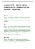 AHLEI CHAPTER 2 UPDATED ACTUAL&NewLine;QUESTIONS AND CORRECT ANSWERS&NewLine;COMPLETE STUDY GUIDE