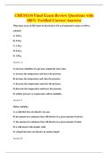 CHEM134 Final Exam Review Questions with&NewLine;100&percnt; Verified Correct Answers