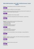 RDA EXAM Questions with 100&percnt; Verified Answers Latest&NewLine;Update