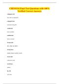 CHEM134 Final Test Questions with 100&percnt;&NewLine;Verified Correct Answers