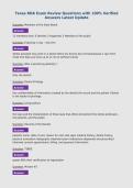Texas RDA Exam Review Questions with 100&percnt; Verified&NewLine;Answers Latest Update
