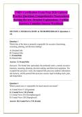 CNRN Certification Exam Prep 2026 Updated &NewLine;Practice Questions&comma; Comprehensive Neuroscience &NewLine;Nursing Review&comma; Detailed Explanations&comma; Verified &NewLine;Answers&comma; Complete Success Workbook