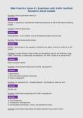RDA Practice Exam &num;1 Questions with 100&percnt; Verified&NewLine;Answers Latest Update