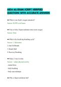 AIDA 182 EXAM SCRIPT VERIFIED&NewLine;QUESTIONS WITH ACCURATE ANSWERS