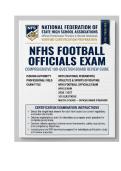 NFHS Football Officials Exam &ndash; Certification &ndash; Q&A &lpar;2026&sol;2027&rpar; &vert; NFHS