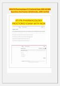 2026 PN Pharmacology ATI Proctored Exam With 60 NGN &NewLine;Questions And Answers & Rationales&comma; 100&percnt; Verified &NewLine;