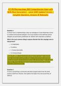 ATI PN Pharmacology 2023 Comprehensive Exam with &NewLine;NGN &lpar;Next Generation&rpar; &ndash; Latest 2026 Updated Version &vert; &NewLine;Complete Questions&comma; Answers & Rationales 