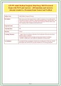 ATI PN Adult Medical Surgical &lpar;Med-Surg&rpar; 2023 Proctored&NewLine;Exam with NGN and Answers - 220 Questions and Answers&NewLine;Already Graded A&plus; Premium Exam Tested And Verified