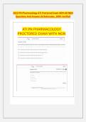 2023 PN Pharmacology ATI Proctored Exam With 60 NGN &NewLine;Questions And Answers & Rationales&comma; 100&percnt; Verified 