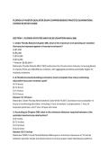 FLORIDA LP MASTER QUALIFIER EXAM COMPREHENSIVE PRACTICE EXAMINATION &vert; &NewLine;COMPLETE STUDY GUIDE 