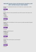 RMA AMT Practice Exam &lpar;210 Questions&rpar; Questions with&NewLine;100&percnt; Verified Answers Latest Update