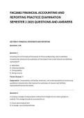 FAC2602 FINANCIAL ACCOUNTING AND &NewLine;REPORTING PRACTICE EXAMINATION &NewLine;SEMESTER 2 2025 QUESTIONS AND ANSWERS