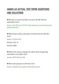 AMMO 64 ACTUAL TEST PAPER QUESTIONS&NewLine;AND SOLUTIONS