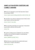 AMMO 64 EXAM REVIEW QUESTIONS AND&NewLine;CORRECT ANSWERS