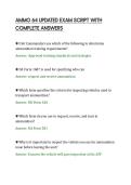 AMMO 64 UPDATED EXAM SCRIPT WITH&NewLine;COMPLETE ANSWERS