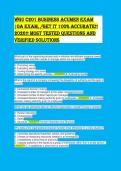 WGU C201 Business Acumen Exam &lpar;2026&rpar; &ndash; 400&plus; Q&A with Rationales &vert; A&plus; Graded Guide for Objective Assessment &lpar;Versions A & B&rpar;&NewLine;&NewLine;