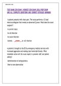 CEN Exam 2026 Prep Test Bank &vert; Certified Emergency Nurse Exam Questions and Answers