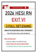 Recommended 2026 HESI RN Exit V1 Exam &vert; 3 Set Exams &vert; with NGN Questions & Case Scenarios &lpar;100&percnt; Guarantee Pass&rpar;