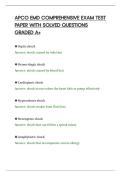 APCO EMD COMPREHENSIVE EXAM TEST&NewLine;PAPER WITH SOLVED QUESTIONS&NewLine;GRADED A&plus;