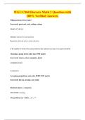 WGU C960 Discrete Math 2 Question with&NewLine;100&percnt; Verified Answers