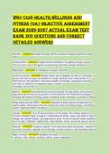 WGU C458 HEALTH EXAM 2026 GUIDE &vert; 100&percnt; ACCURATE Q&A &vert; A&plus; GRADED &vert; BRAND NEW