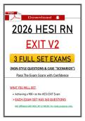 Recommended 2026 HESI RN Exit V2 Exam &vert; 3 Full Exam Sets &vert; with NGN Questions