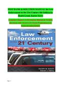 Law Enforcement in the 21st Century&comma; 4th Edition &vert; Comprehensive Test Bank & Complete Solution Manual&semi; Extensive Exam Questions&comma; Answers & Study Preparation