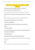 D662 Test 1 Question with 100&percnt; Verified&NewLine;Answers