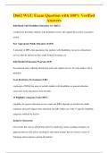 D662 WGU Exam Question with 100&percnt; Verified&NewLine;Answers