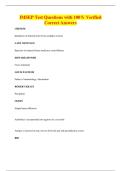 IMSEP Test Questions with 100&percnt; Verified&NewLine;Correct Answers