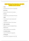 IMSE 250 Final Test Questions with 100&percnt;&NewLine;Verified Correct Answers
