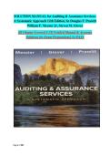 Auditing & Assurance Services 12th Edition&colon; Comprehensive Solution Manual &vert; Complete Answers & Extensive Exam Support