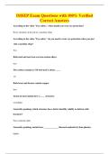 IMSEP Exam Questions with 100&percnt; Verified&NewLine;Correct Answers