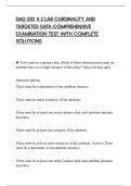 DAD 220 4 2 LAB CARDINALITY AND&NewLine;TARGETED DATA COMPREHENSIVE&NewLine;EXAMINATION TEST WITH COMPLETE&NewLine;SOLUTIONS