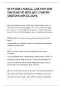 NR 511 WEEK 6 CLINICAL CASE STUDY PART&NewLine;ONE EXAM TEST PAPER WITH COMPLETE&NewLine;QUESTIONS AND SOLUTIONS