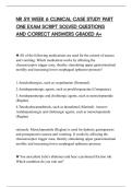 NR 511 WEEK 6 CLINICAL CASE STUDY PART&NewLine;ONE EXAM SCRIPT SOLVED QUESTIONS&NewLine;AND CORRECT ANSWERS GRADED A&plus;