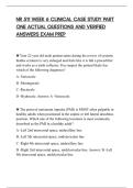 NR 511 WEEK 6 CLINICAL CASE STUDY PART&NewLine;ONE ACTUAL QUESTIONS AND VERIFIED&NewLine;ANSWERS EXAM PREP