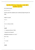 MATH 3339 Test 2 Question with 100&percnt;&NewLine;Verified Answers