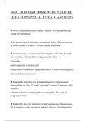 WGU D115 TEST BANK WITH VERIFIED&NewLine;QUESTIONS AND ACCURATE ANSWERS